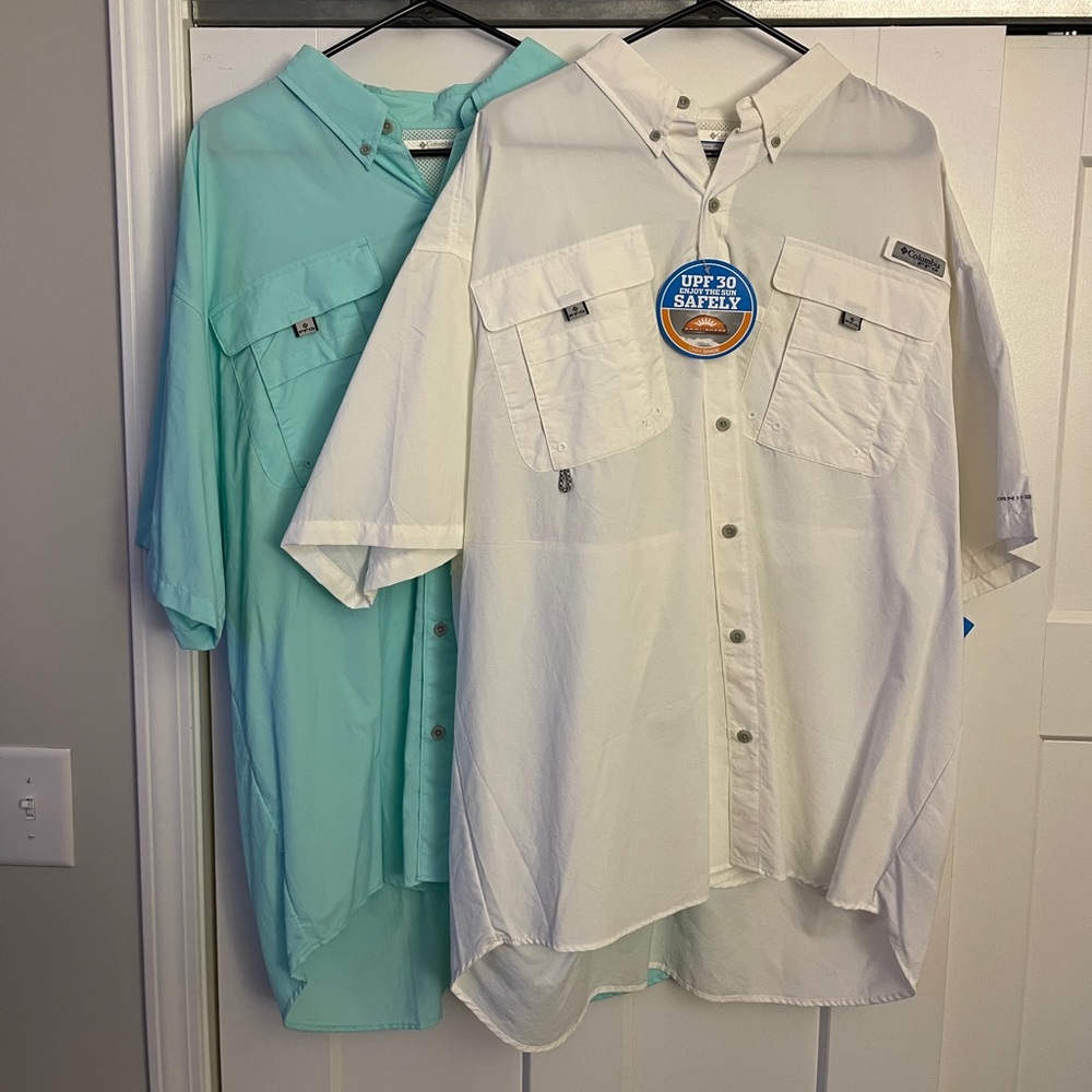 Columbia Bahama II Fishing Button Up Bundle NWT